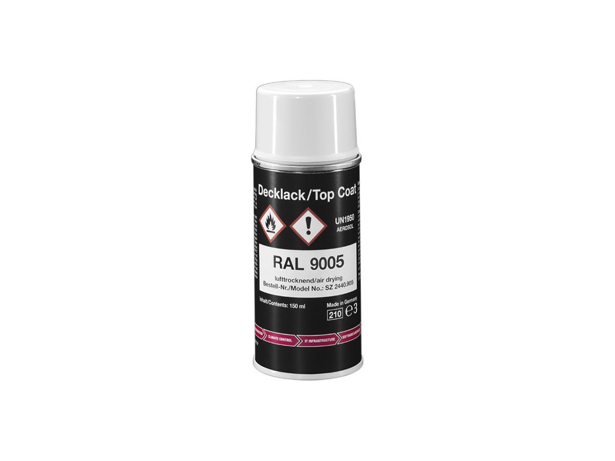 Lack Rittal SZ 2440.905 Inhalt 150ml Spraydose Farbe schwarz