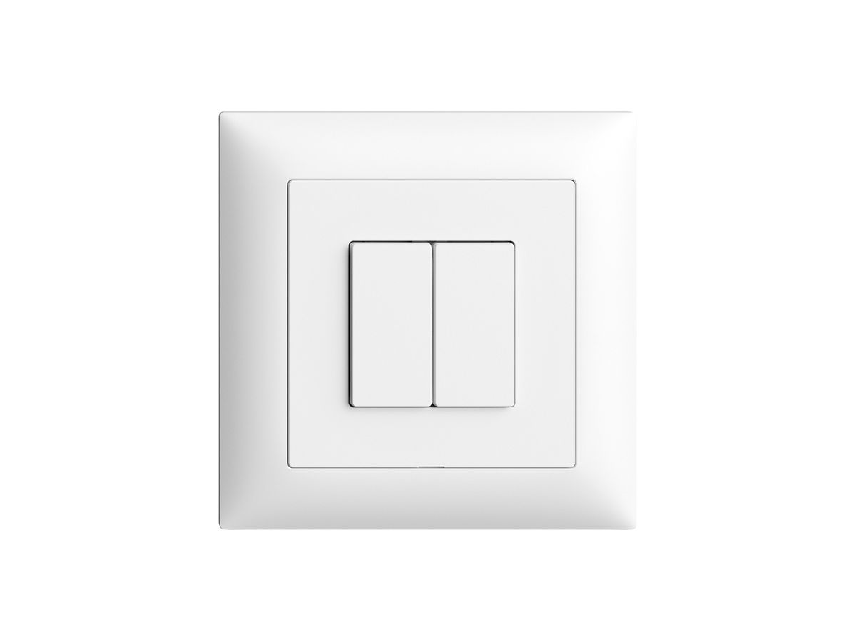 UP-Druckschalter EDIZIOdue Wiser m.Nebenstelle 2T 2B weiss