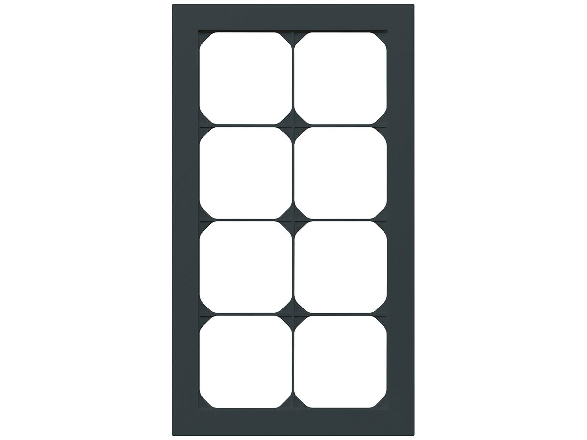 UP-Abdeckrahmen kallysto.pro 4×2 schwarz 154×274mm