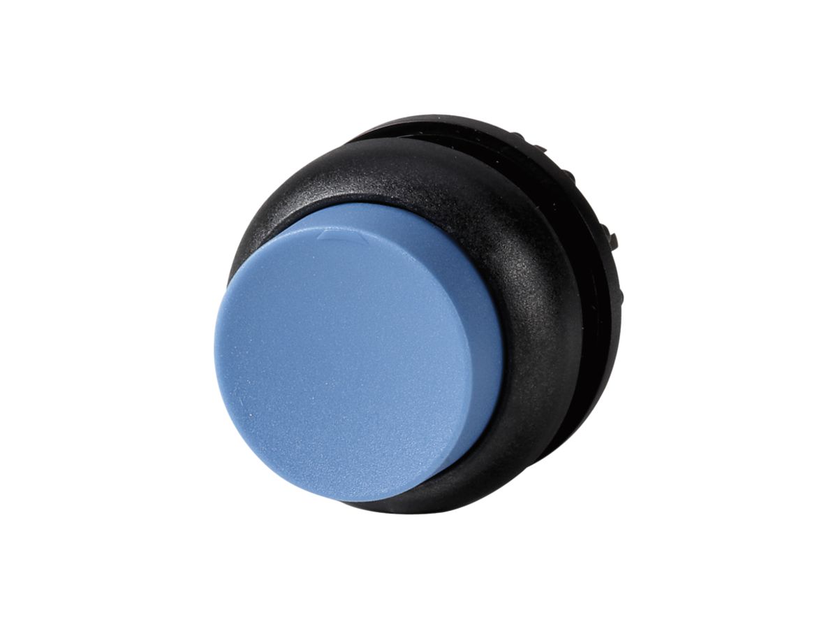 Drucktaste ETN RMQ hoch blau, rastend, Ring schwarz