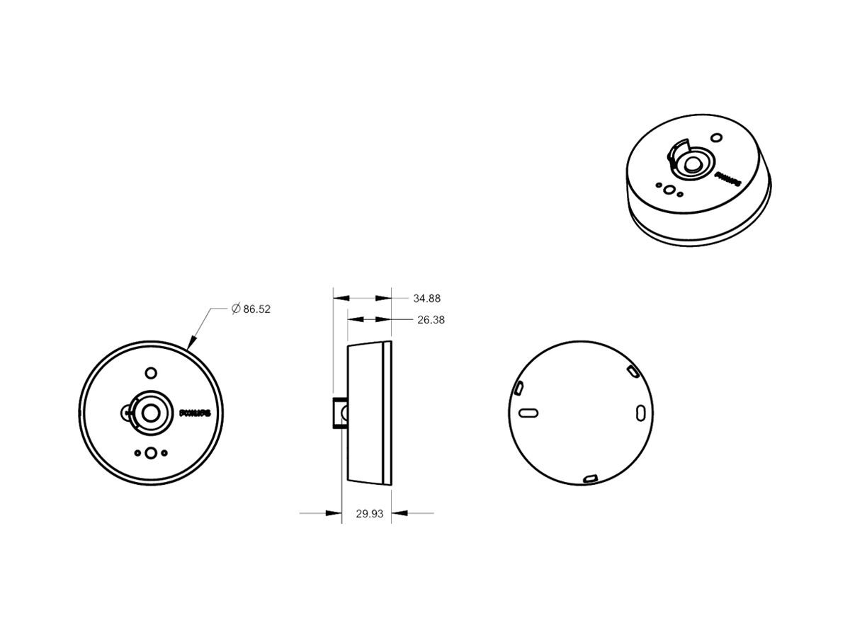 AP-Multisensor Philips OCC PIR Ø86.5×30mm