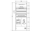 AP-Zählerverteiler HAG, 1 Zähler, 1 NKE, 3-Reihen, 75 Module, oben geschlossen