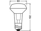 LED-Lampe PARATHOM R63 60 E27 4.3W 827 350lm 36°
