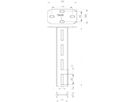 Stütze I-Profil Bettermann 80×42×800 mm tauchfeuerverzinkt schwer
