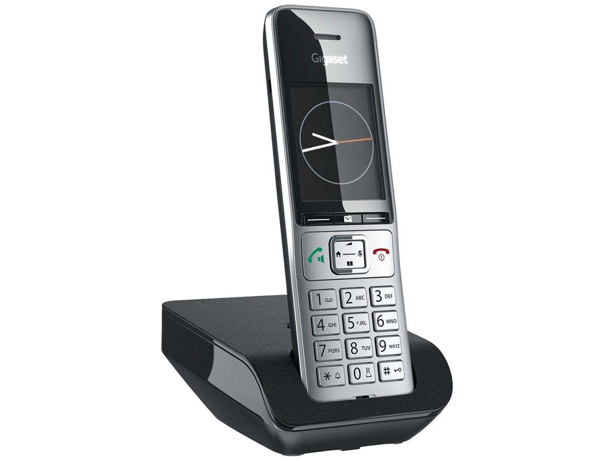 Telefon schnurlos Gigaset Comfort 500 17h Freisprechen CLIP silber