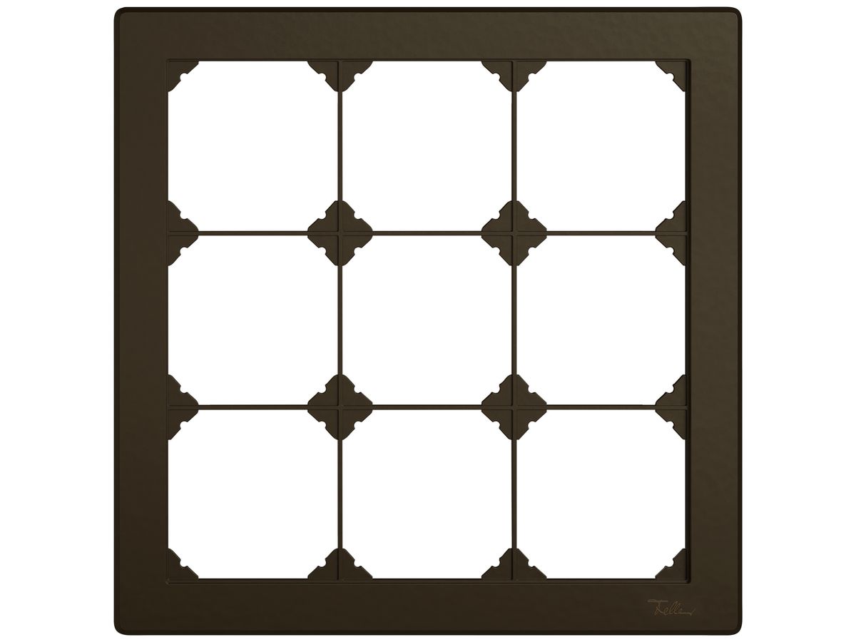 UP-Abdeckrahmen EDIZIO.liv SNAPFIX® 3×3 216×216mm br