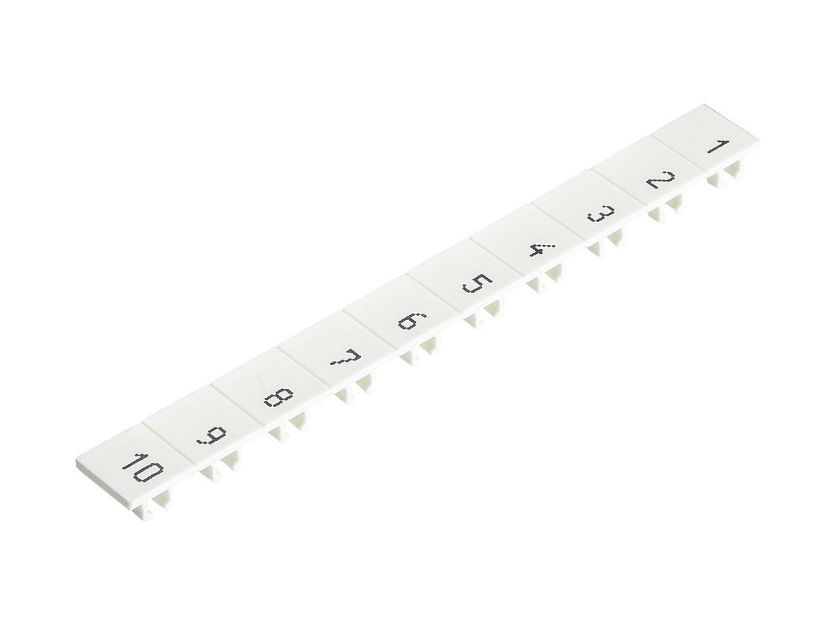 Bezeichnungsstreifen Wieland 9705A/8, 8×8mm, 10×N