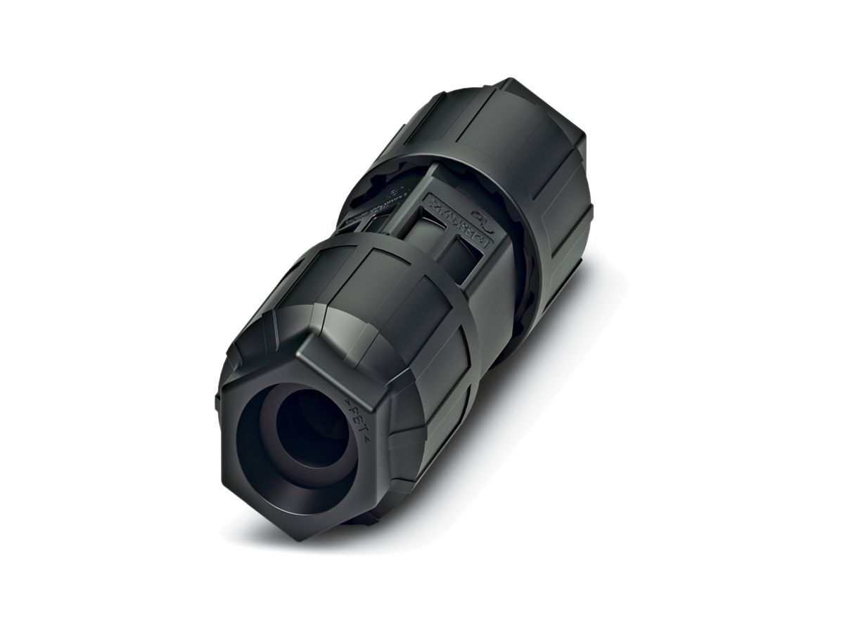 Leitungsverbinder QUICKON 4LPE 0.5…1.5mm² Ø5…10mm 2×Mutter schwarz