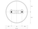 AP-Deckenrosette SLV Leuchtenanschlussadapter 1-phasig grau