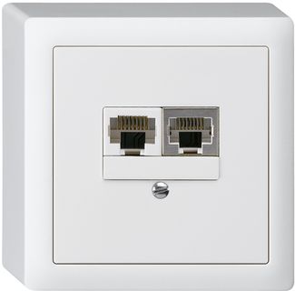 2×RJ45, Analog oder ISDN/LAN Fast Ethernet, getrennt