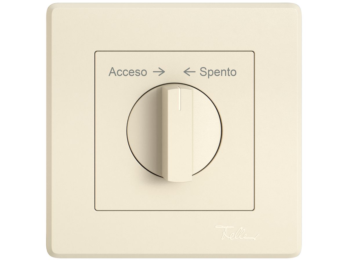 UP-Montageset EDIZIO.liv SNAPFIX® f.Drehschalter m.Griff Acceso → ← Spento cr