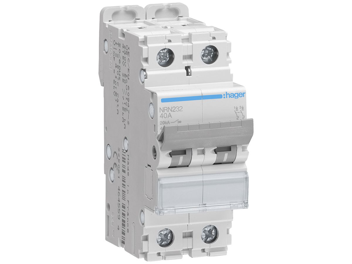 Leitungsschutzschalter Hager MCB 2P 415V Typ C 32A 2TE