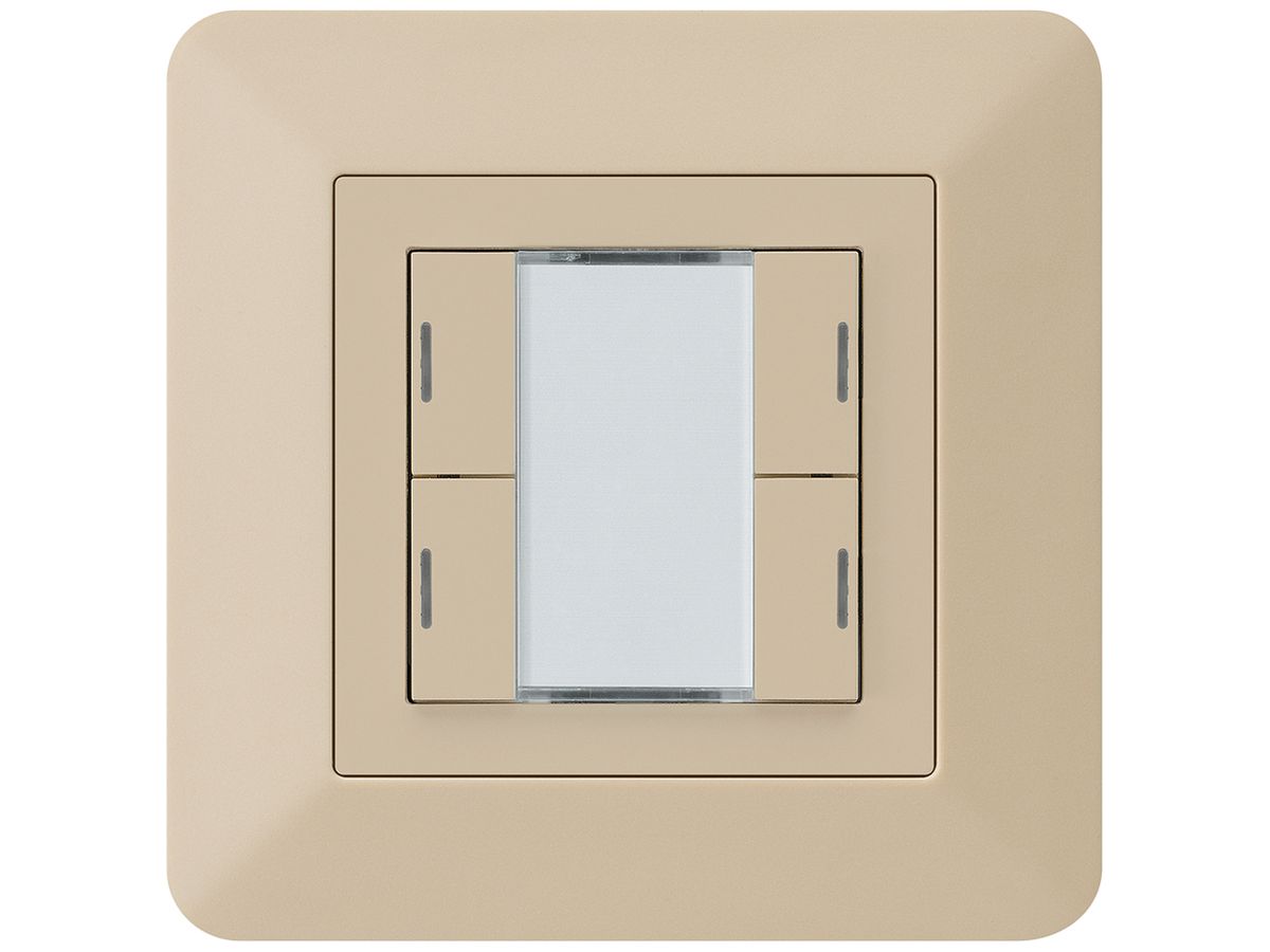 UP-Taster kallysto.trend KNX 4×RGB LED s/e-link beige