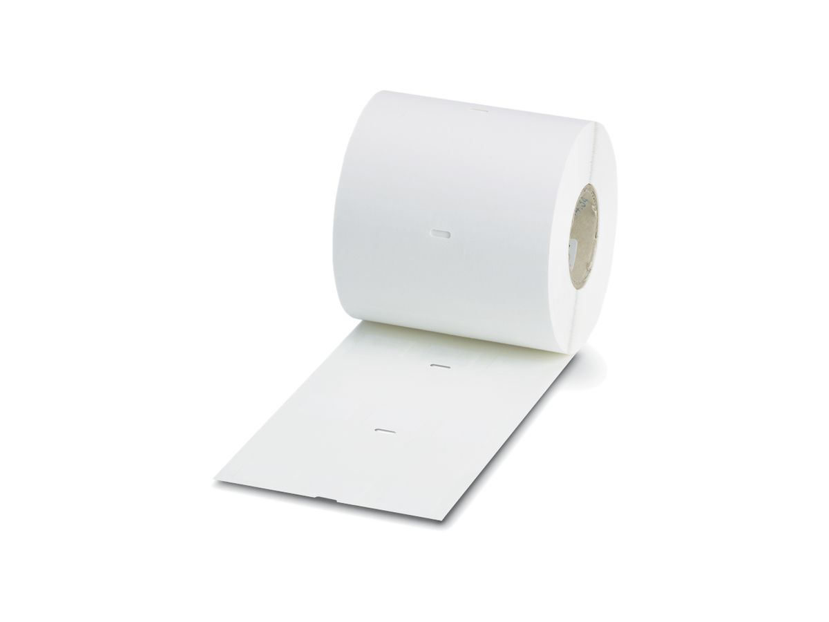 Etikettenrolle WML 14mm weiss für Kabel 25×19mm, selbstklebend