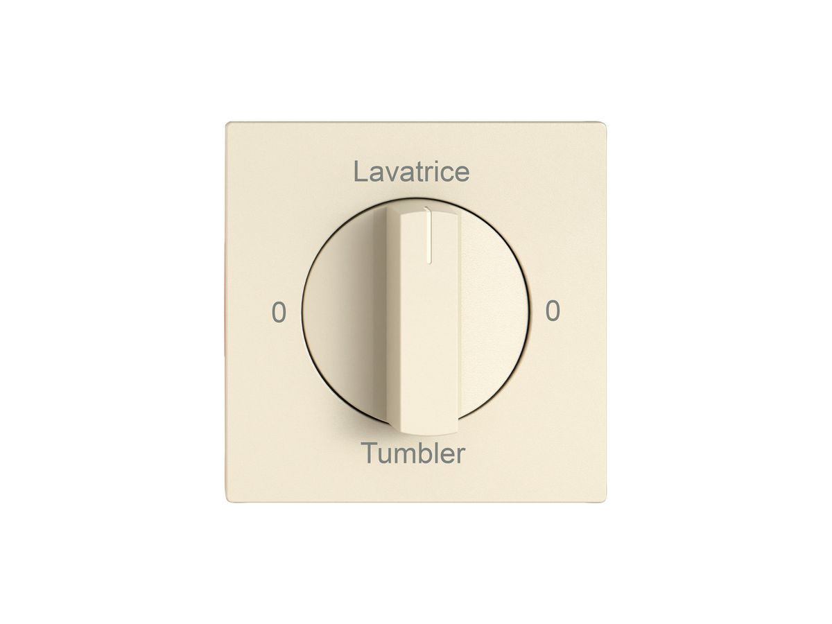 Montageset EDIZIO.liv SNAPFIX® f.Drehschalter m.Griff 0-Lavat.-0-Asciug.cr