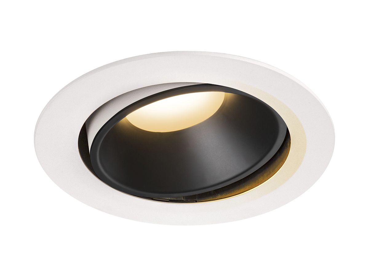 LED-Downlight SLV NUMINOS MOVE XL 37.4W 3300lm 2700K 40° DIM Ø190×118mm ws/sz