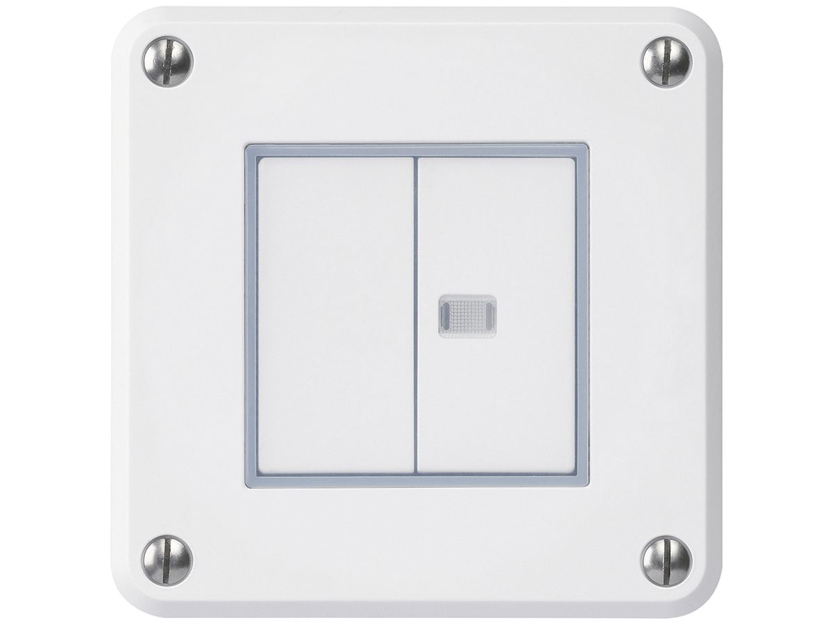 UP-Druckschalter robusto IP55 Schema 3+3 1×beleuchtet weiss für Kombination