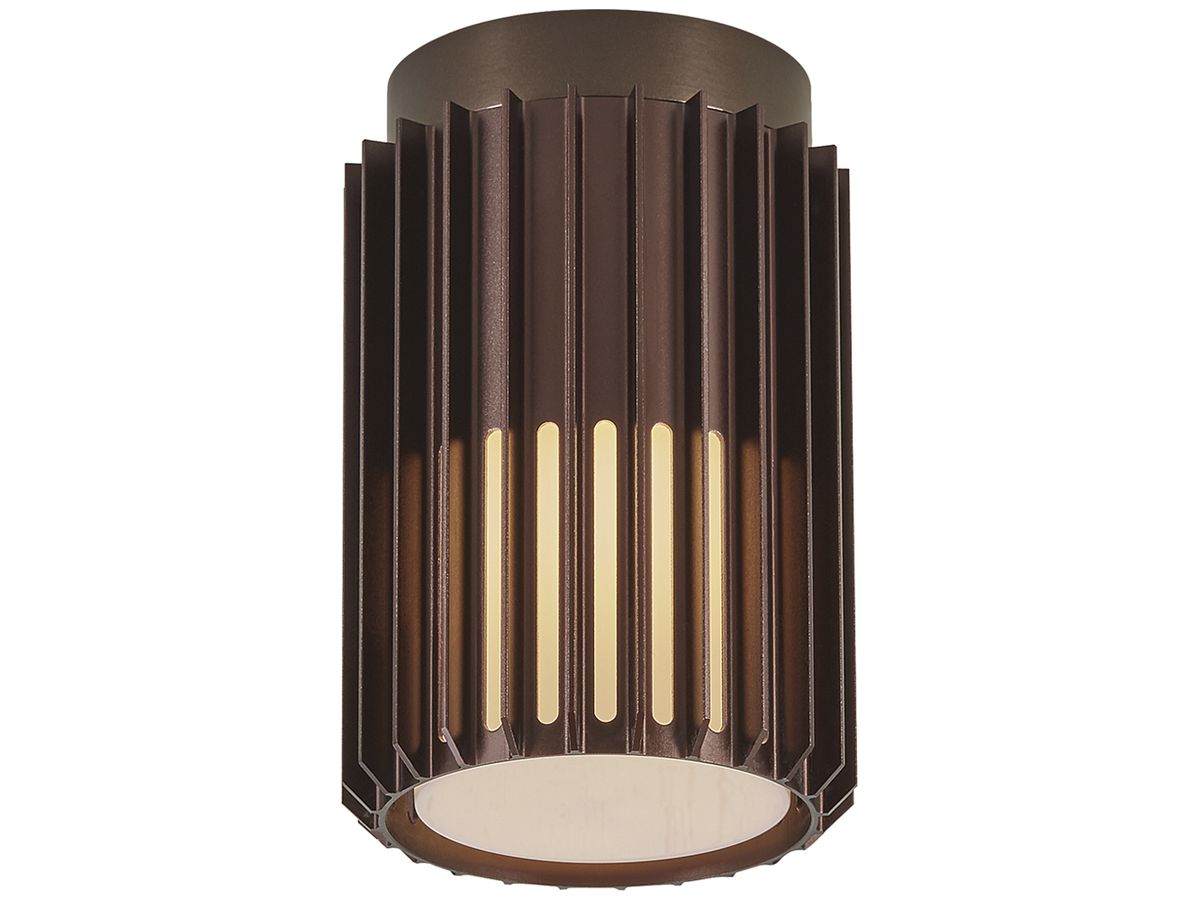 Deckenleuchte Nordlux ALUDRA 1×E27 15W IP54 Ø124mm braun