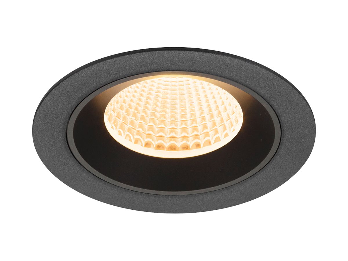 EB-LED-Deckenleuchte SLV NUMINOS M 12W 1700lm 2700K MB DALI DIM Ø105×68mm sz