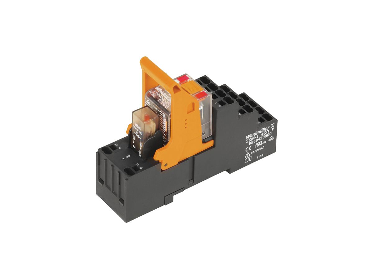 Relais WM RCMKITP-I LD 2CO AgNi 103.5…126.5VAC 12A/240VAC push-in