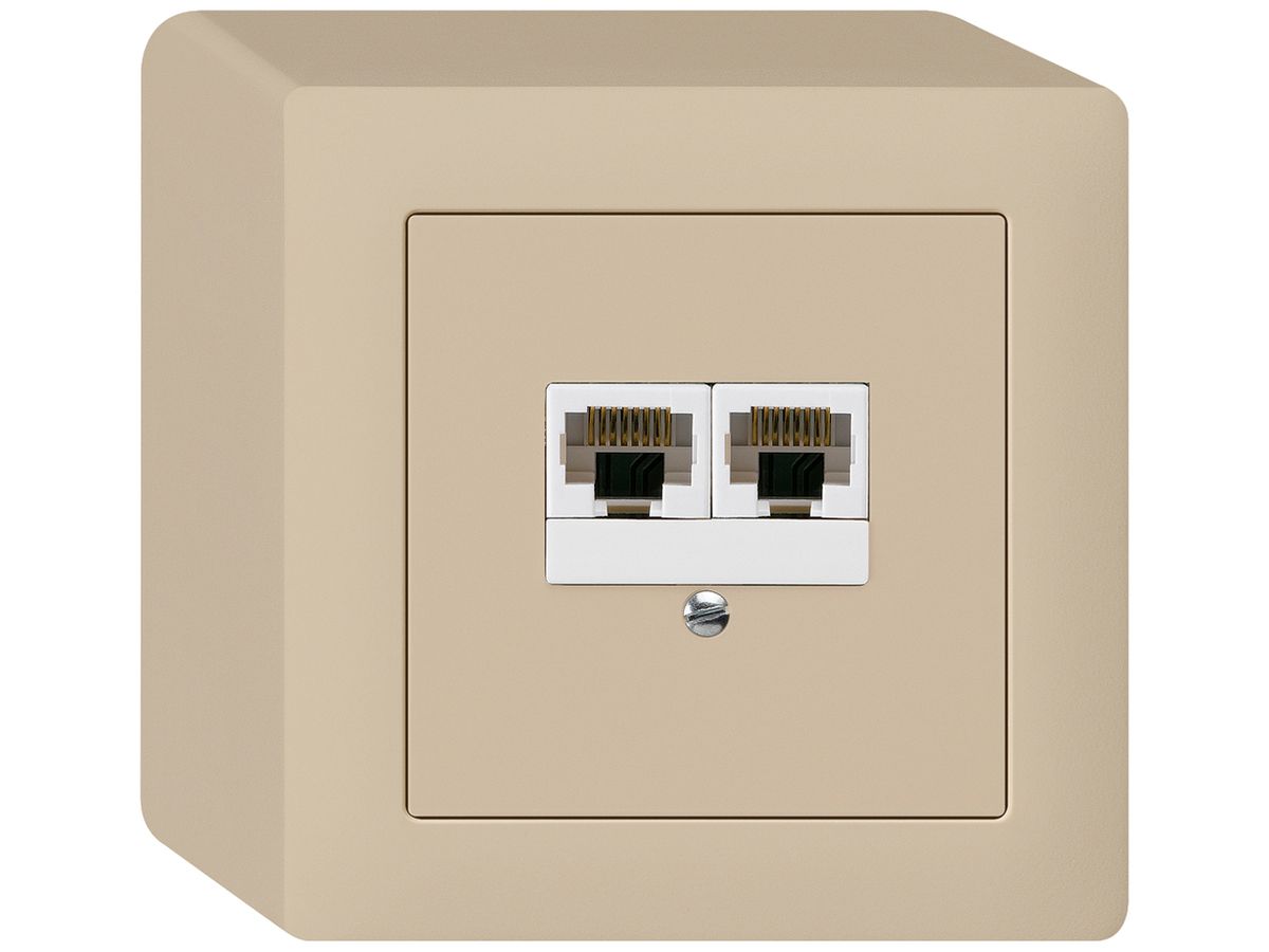 AP-Dose kallysto 2×RJ45u parallel beige