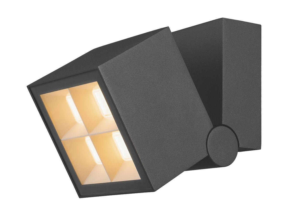 LED-Decken-/Wandleuchte SLV S-CUBE 15W 1000lm 827/830 IP65 DIM 111×95mm an