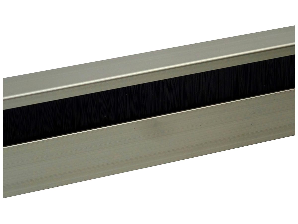 Sockelleistenkanal ELBRO 2400×60×20mm anthrazit Bürste schwarz