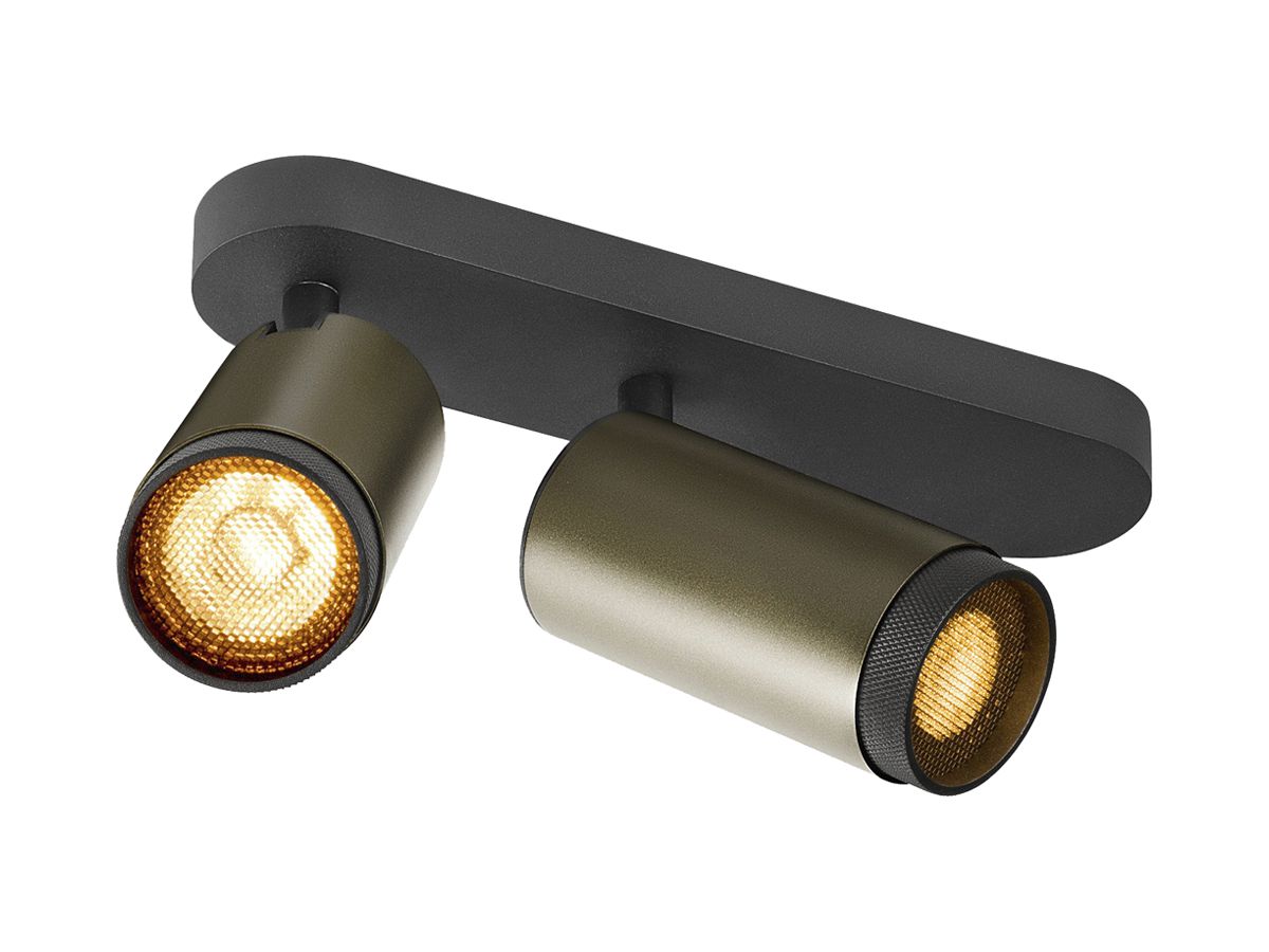 Spot SLV GRIP L GU10 2×6W DIM 325×57×98mm bronze/schwarz