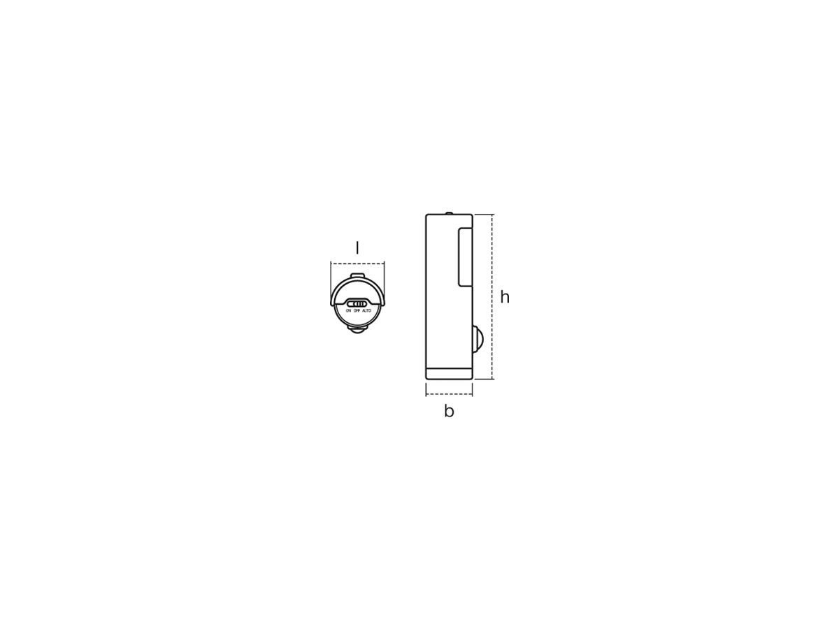 Nachtlicht LDV NIGHTLUX Torch, PIR weiss
