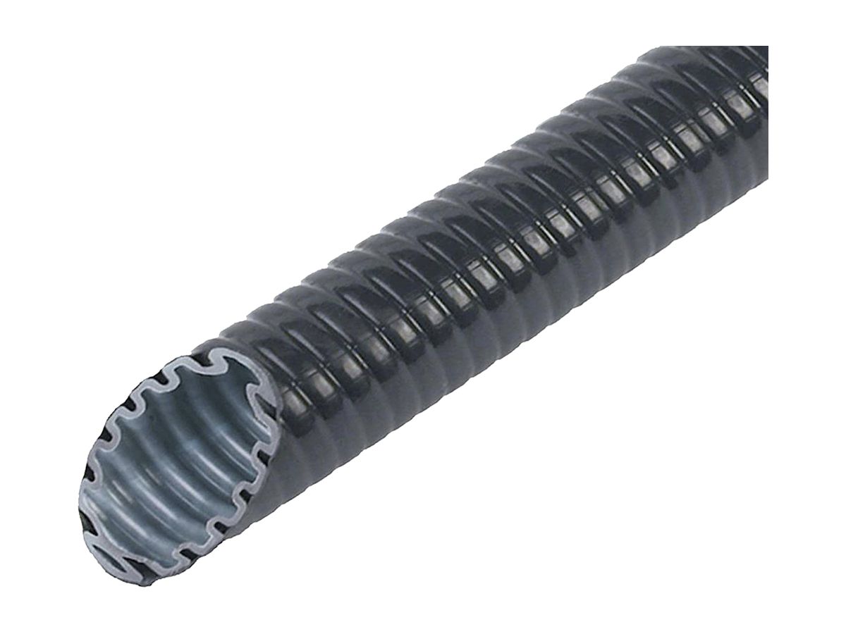 Installationsrohr KRGK Plica M20 UV-beständig schwarz