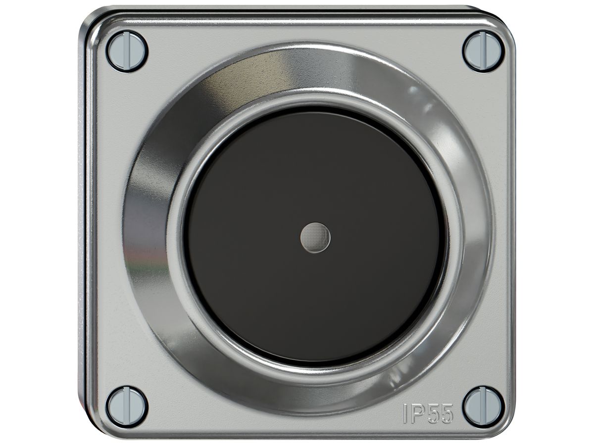 UP-Leuchtdruckschalter ELEMENT Sch 6/1L 16A 250V LED Aluminium