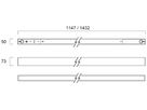 LED-Anbauleuchte Sylvania OTAO LINEAR PRIS 27W 3900lm 3000…4000K DALI 1432mm