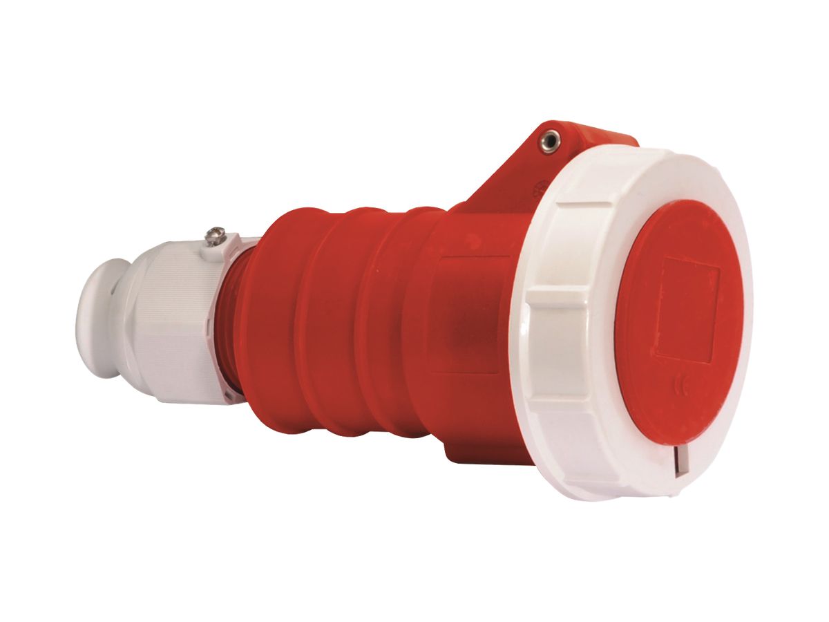 Kupplung CEE Bals 4P 32A 400V 6h rot IP67 vernickelt QC.TE-Plus