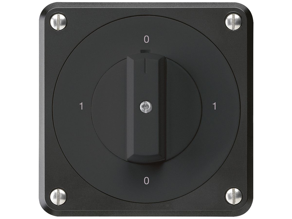 UP-Drehschalter robusto IP55 S0/3P schwarz für Kombination