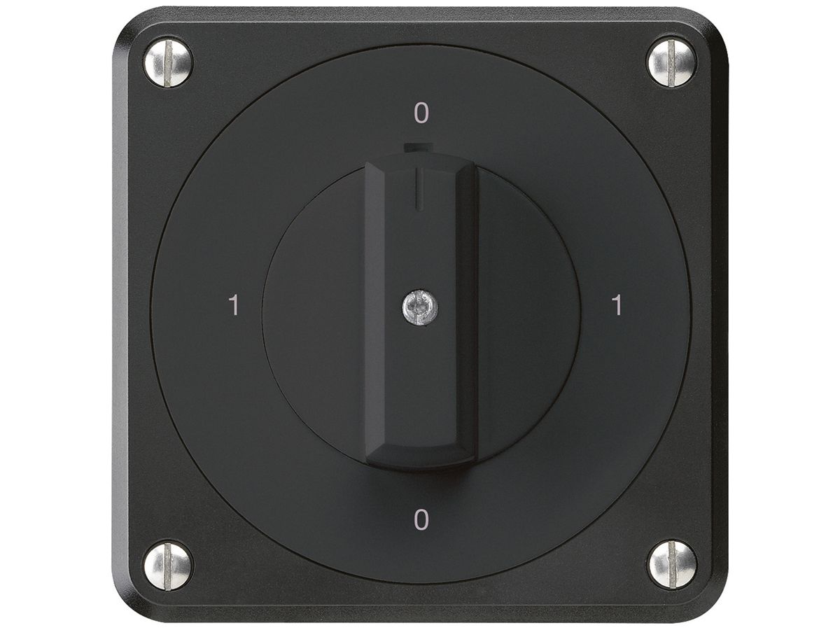 UP-Drehschalter robusto IP55 S0/3P schwarz für Kombination
