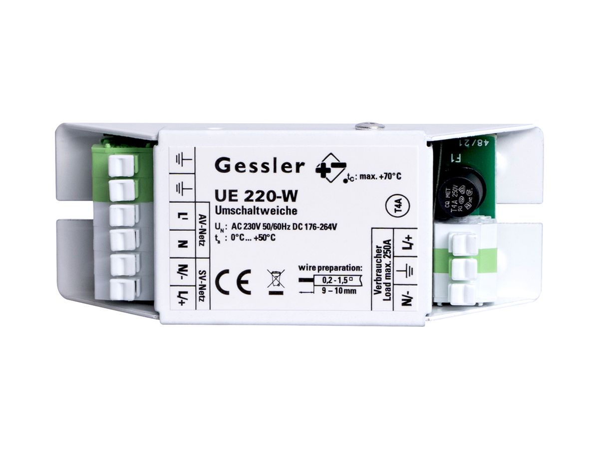 Umschaltweiche DOTLUX für allgemeine Beleuchtung, 250VA