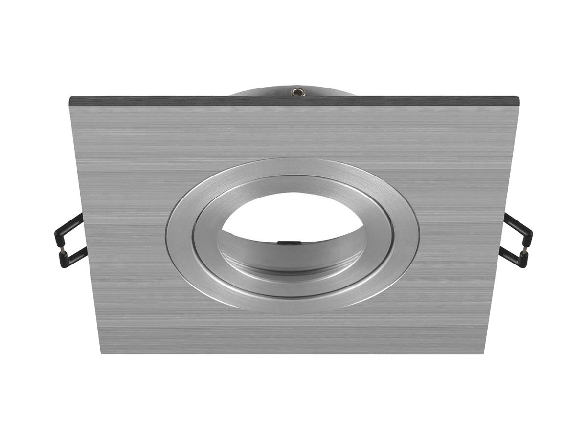 Einbaurahmen SLV NEW TRIA 75 Aluminium 110×110×26mm Silber