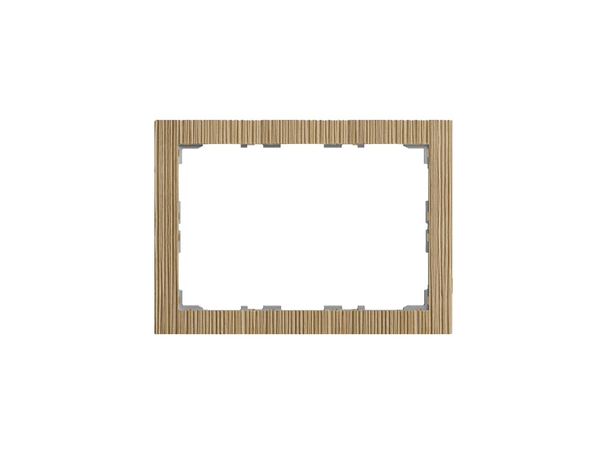 Abdeckrahmen 2×3 Touchpanel II KNX Prestige eiche