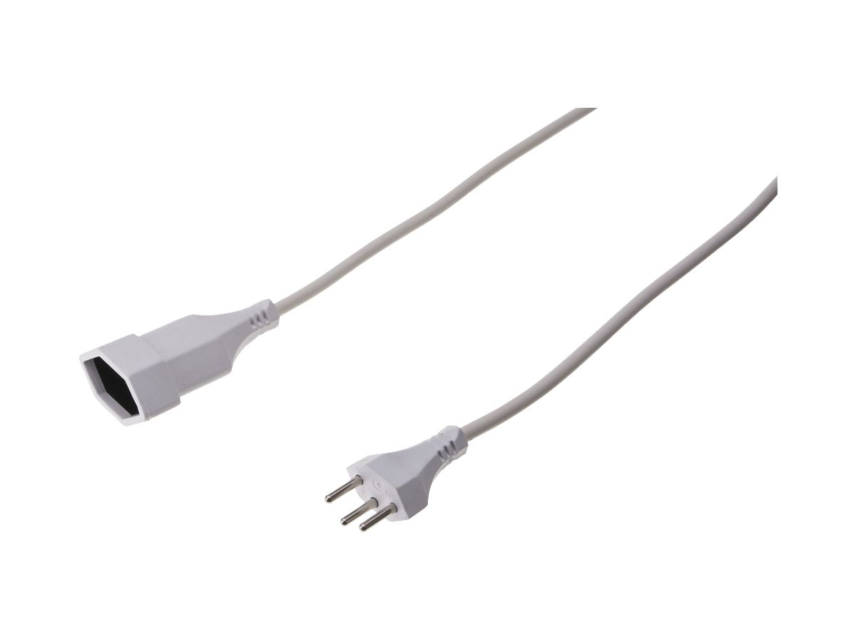 Verlängerungskabel MH EXTEND PVC T12 T13 3×1mm² 230V 10A IP20 4m weiss