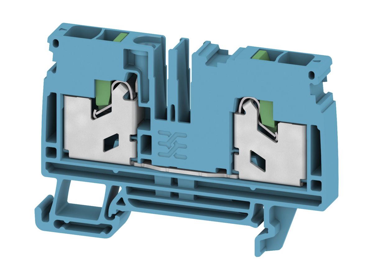 Durchgangs-Reihenklemme 0.5…4mm² 41A 1000V TH35/G32 blau