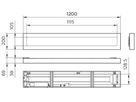 LED-Deckenleuchte CoreLine SM136V OC 31W 4000K 1200×200mm IP20, weiss