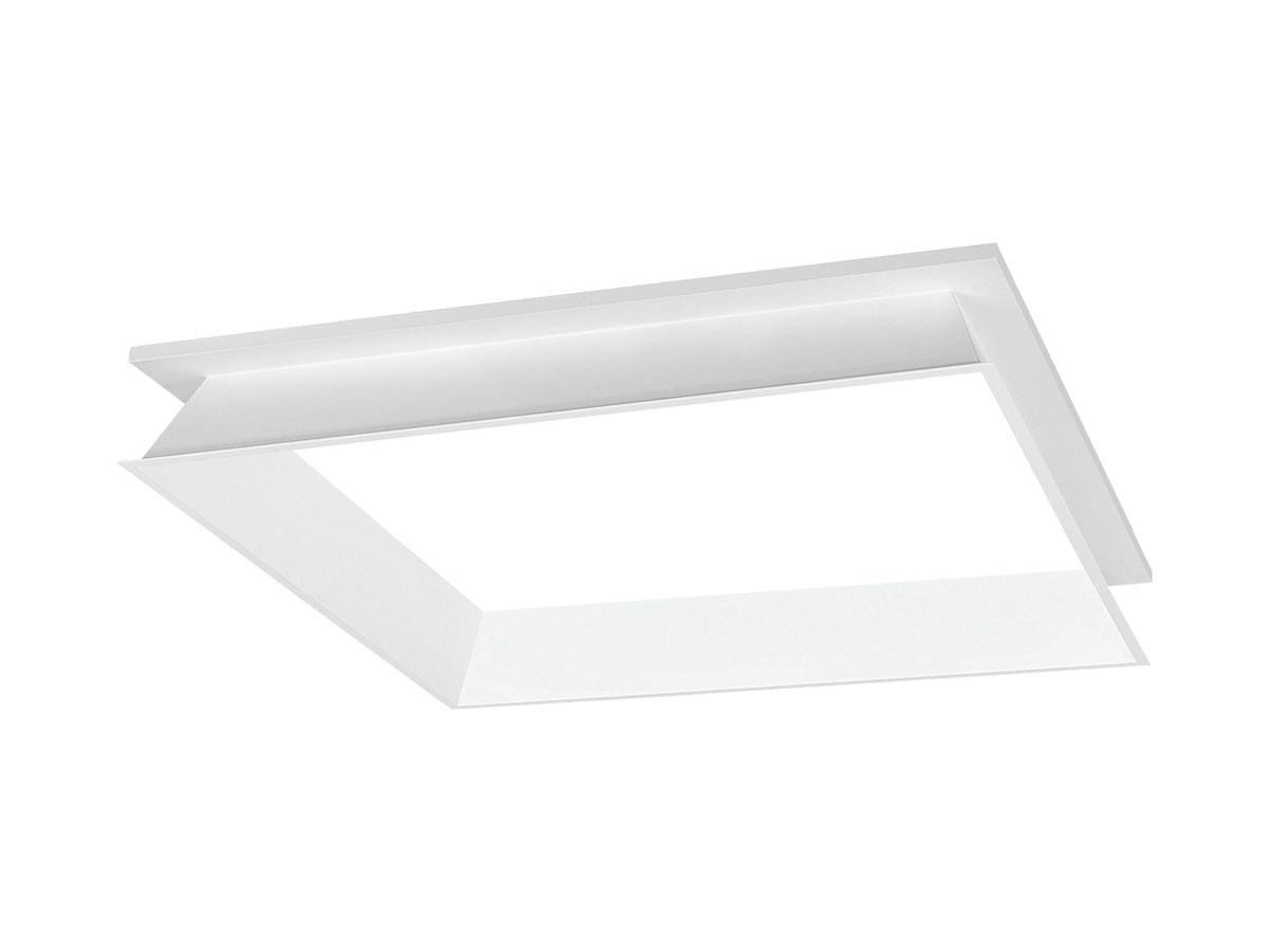 Einbaurahmen SLV PANEL 600 Stahl 600×600×71mm weiss