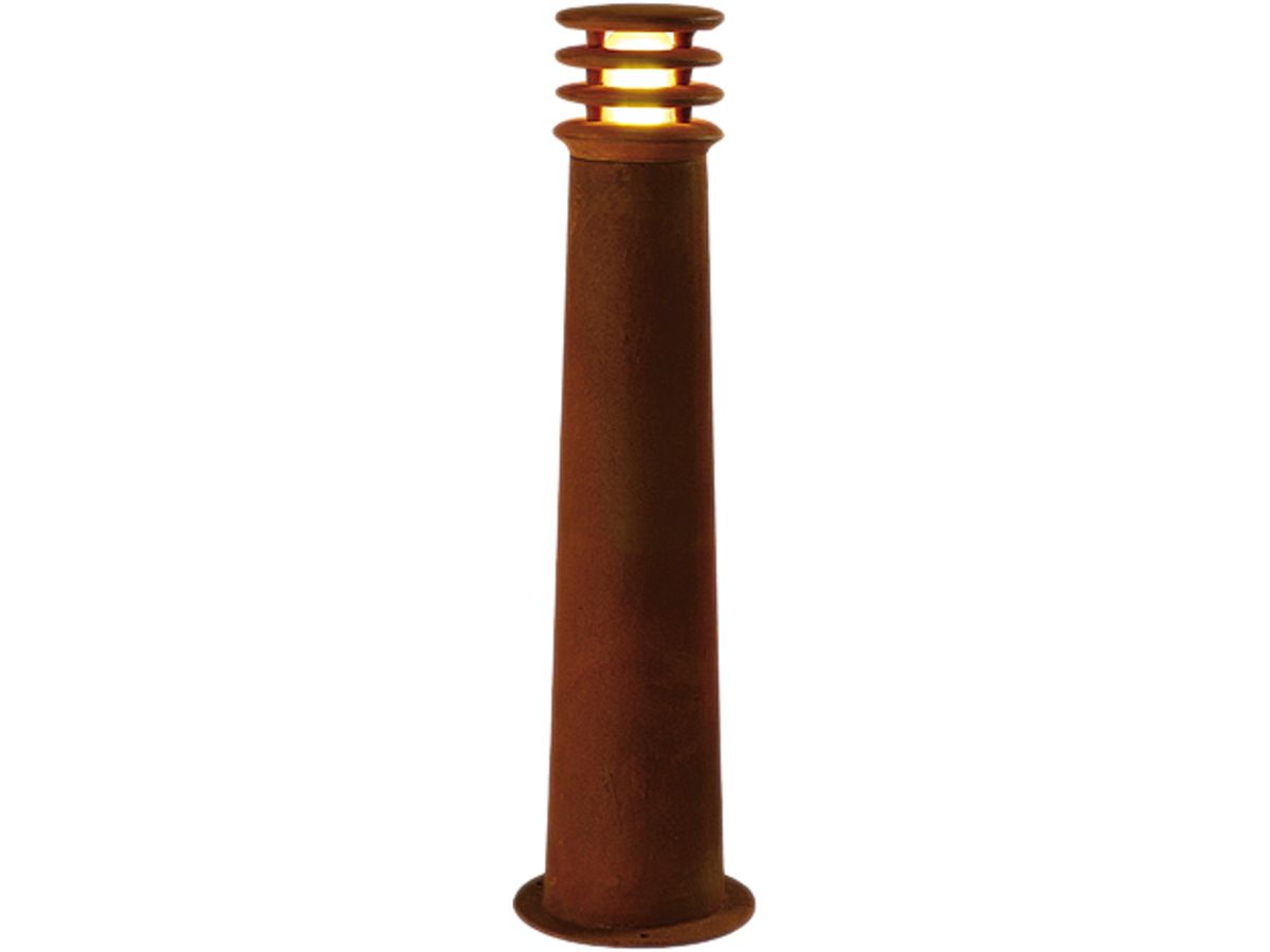 Standleuchte SLV RUSTY 70, E27 11W IP55 Eisen gerostet