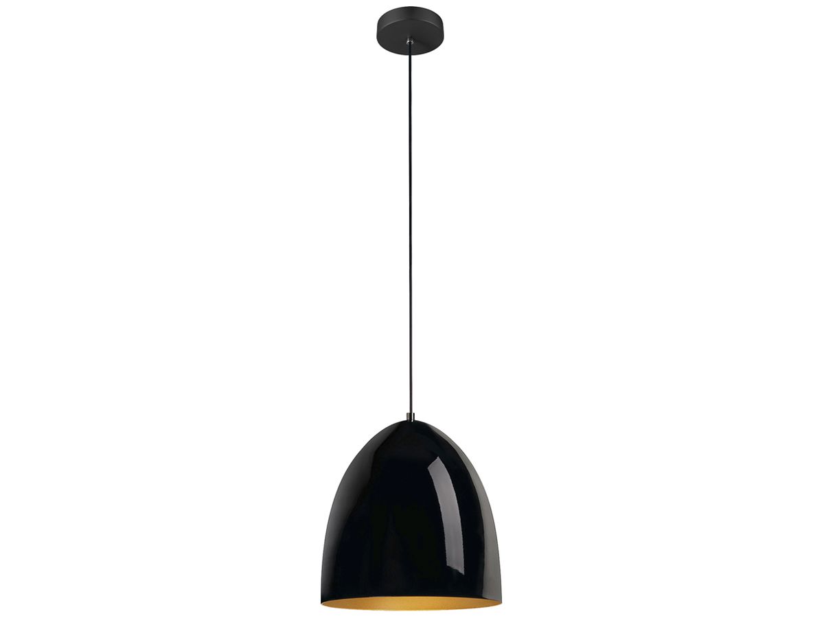 Pendelleuchte SLV PARA CONE 30 E27 1×60W Ø302mm schwarz/gold