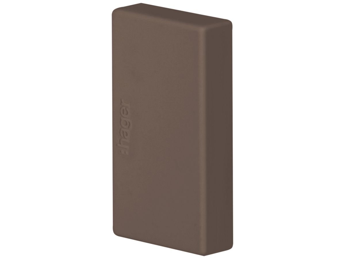 Endstück Hager tehalit.LF/LFF 33×20mm braun IP30