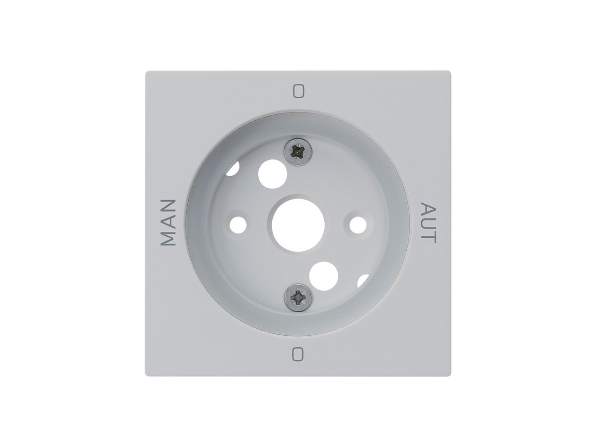 Frontplatte kallysto 0-Man-0-Aut. 60×60mm für Drehschalter S2 hellgrau