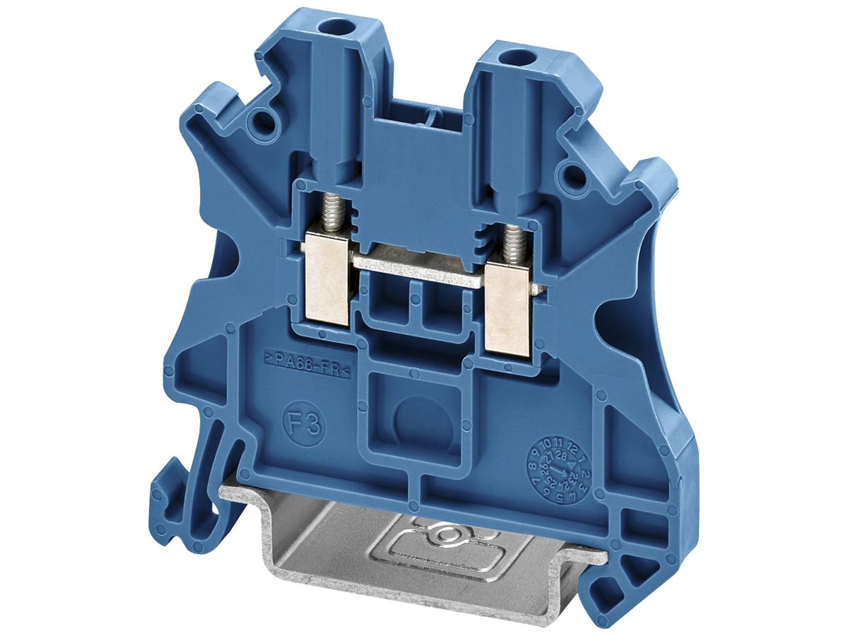Durchgangs-Reihenklemme PX UT 1.5 BU 1.5mm² 17.5A 1000V Schraub 2×1 TH35 bl