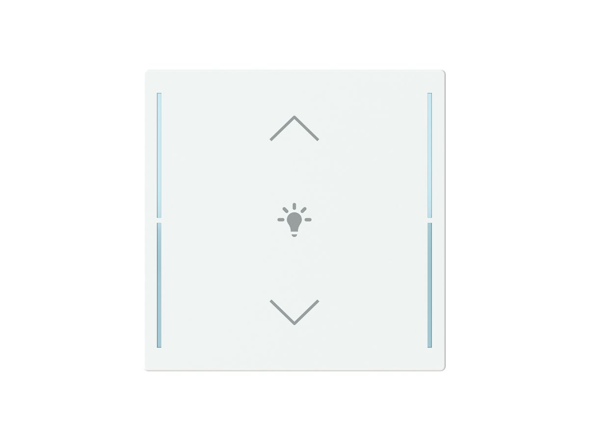 Tasterabdeckung ABB SIDUS touch 1-fach "Wippe-Dimmen" weiss