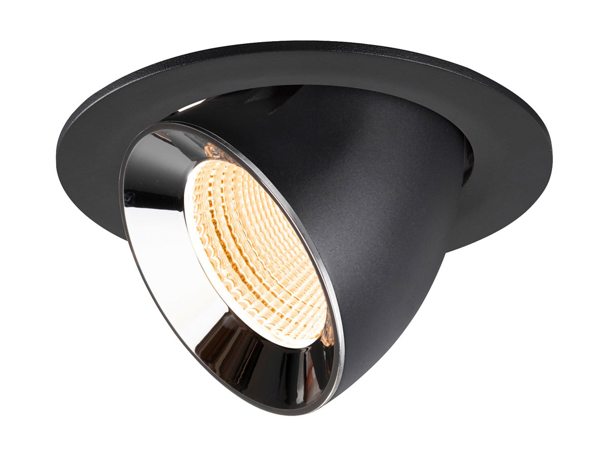 LED-Downlight SLV NUMINOS GIMBLE L 17W 2400lm 2700K WB DALI Ø145 sz/cr