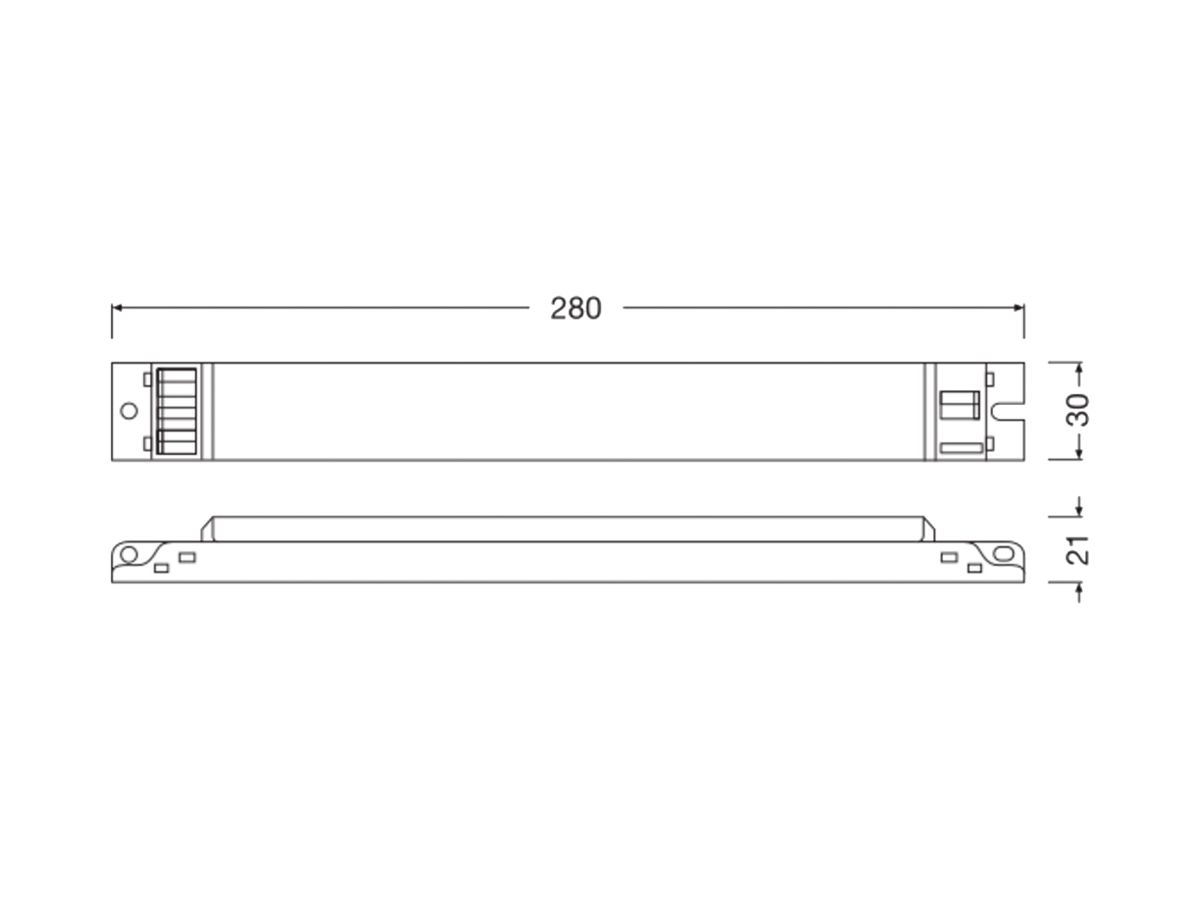 LED-Betriebsgerät LEDVANCE 60W OUT:40…220V 150…600mA DALI 280×30×21mm